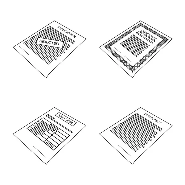Vector illustratie van Business en id-logo. Collectie van Business en Office Stock vector illustratie. — Stockvector