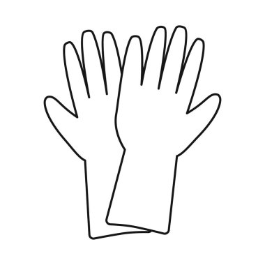 Kauçuk ve eldiven logosu vektör illüstrasyon. Stok için kauçuk ve yeşil vektör simgesiweb elemanı.