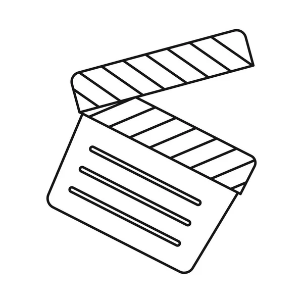 Vektor illustration av Studio och Clapper symbol. Graphic av studion och bion lagerför symbol för rengöringsduk. — Stock vektor