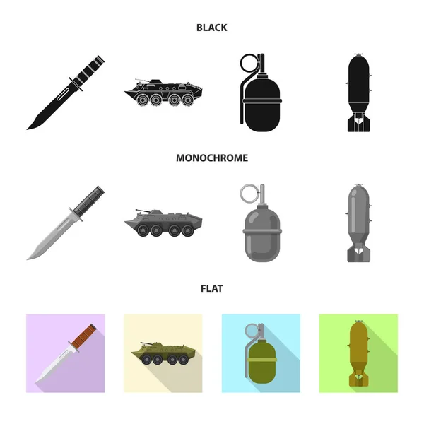 武器や銃のシンボルのベクター イラストです。武器や軍隊の株式ベクトル イラスト集. — ストックベクタ