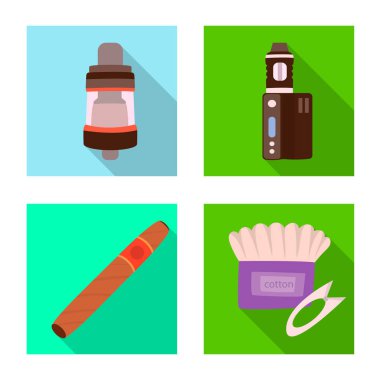 Teknolojinin izole nesnesi ve tat işareti. Web için teknoloji ve trendy stok sembolü seti.