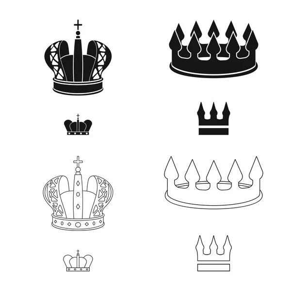 Ilustración vectorial del icono medieval y de la nobleza. Colección de medieval y monarquía símbolo de stock para la web . — Vector de stock