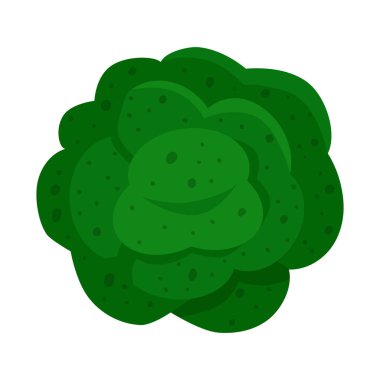 Brokoli ve içerik işaretinin izole edilmiş bir nesnesi. Web için brokoli ve karalama borsa sembolü seti.