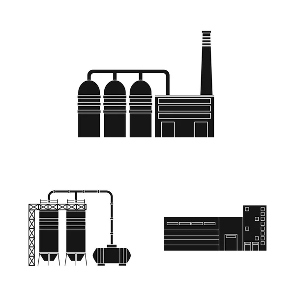 Objeto aislado del icono de la arquitectura y la tecnología. Colección de arquitectura y símbolo de stock de construcción para web . — Archivo Imágenes Vectoriales