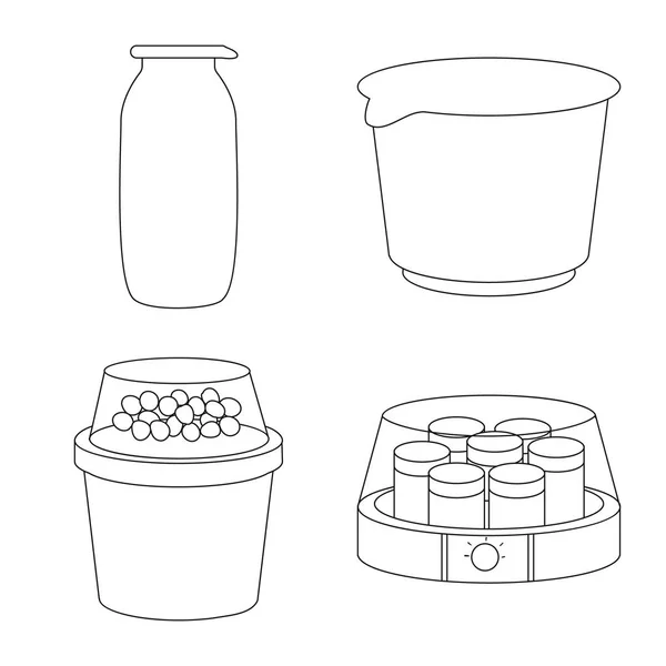 Ilustracja wektorowa z logo wapnia i żywności. Kolekcja ilustracji wektorowych wapnia i produktów. — Wektor stockowy