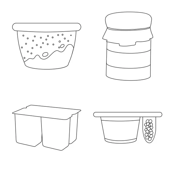 Izolowany obiekt ikony wapnia i żywności. Zestaw ilustracji wektorowych wapnia i produktów. — Wektor stockowy