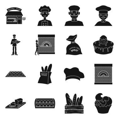 Fırın ve doğal logo vektör illüstrasyon. Fırın ve üretim stok vektör illüstrasyon koleksiyonu.