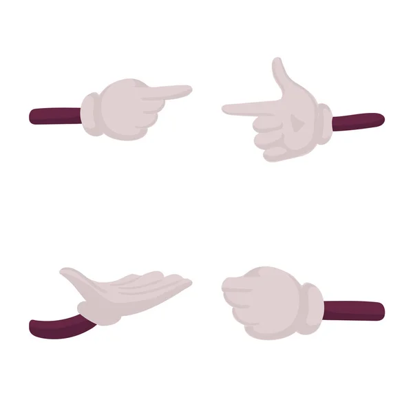 Isolated object of gestures and animation icon. Set of gestures and information vector icon for stock. — Stock Vector