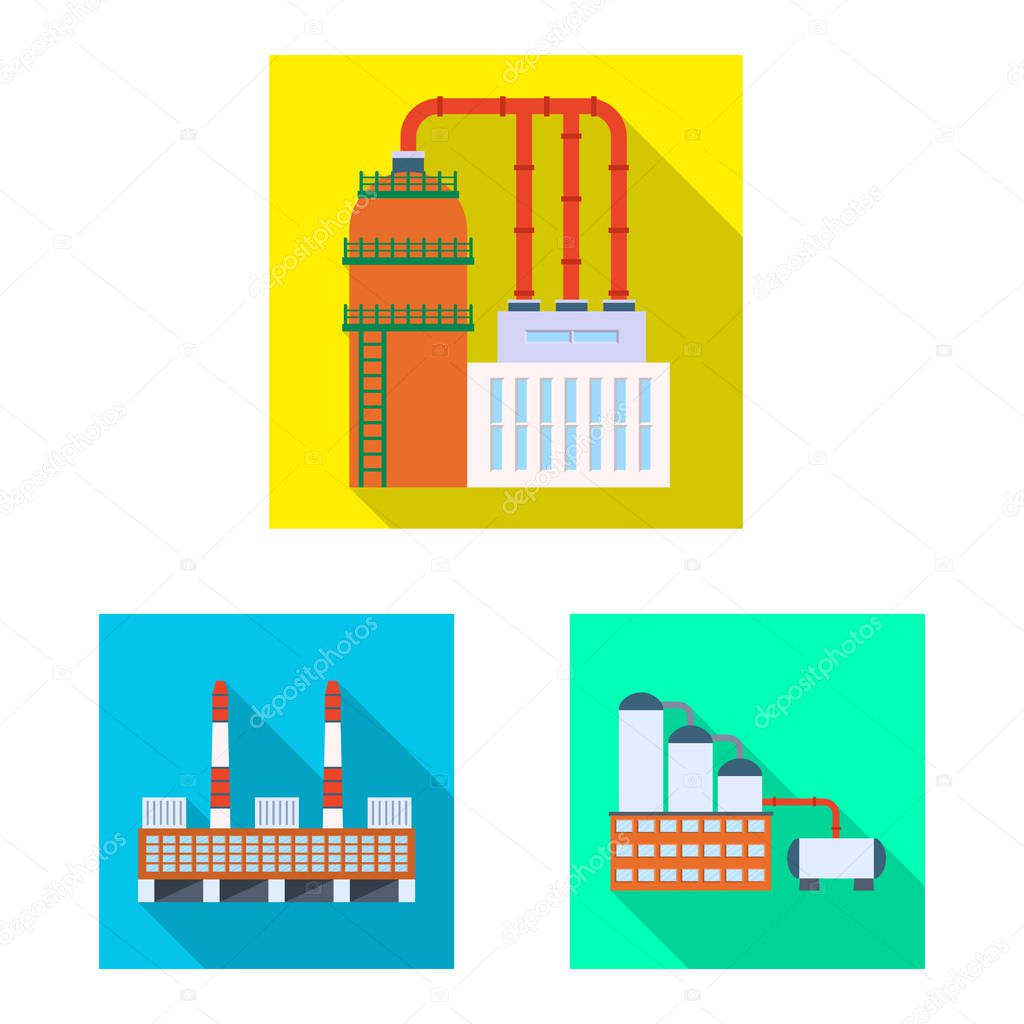 Vector illustration of architecture and technology logo. Set of architecture and building stock vector illustration.
