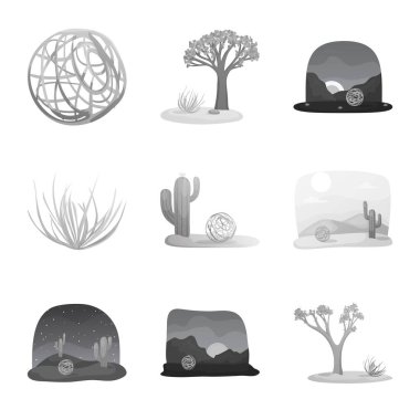 Kırsal ve mera işareti vektör tasarımı. Web için kırsal ve doğa stok sembolü koleksiyonu.