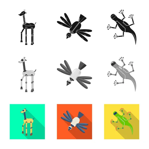 Isolerat objekt av Toy-och vetenskaps logo. Insamling av leksak och leksak Stock vektor illustration. — Stock vektor