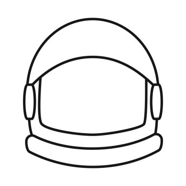 Kask ve spaceman simgesinin izole nesnesi. Web için kask ve maske stok sembolü seti.