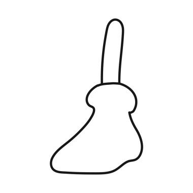 Ayak ve bacak sembolünün vektör tasarımı. Ayak ve jest vektörü çizelgesi.