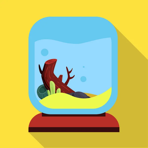 Векторні ілюстрації акваріума та скляного логотипу. Набір символів акваріума та акваріума для Інтернету . — стоковий вектор