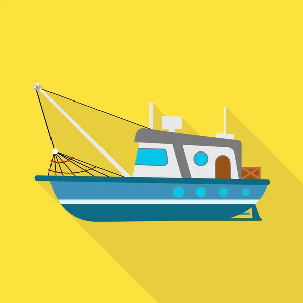 Diseño vectorial del logotipo del barco y velero. Conjunto de buque y stock de carga símbolo para web . — Vector de stock