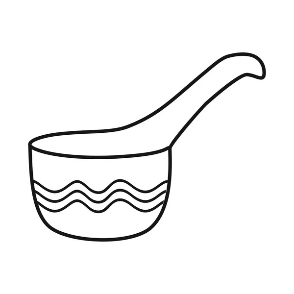 Vector design of teapot and pitcher sign. Graphic of teapot and clean stock symbol for web. — 스톡 벡터