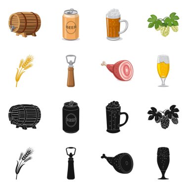 Bar ve pub simge vektör Illustration. Pub ve iç hisse senedi vektör çizim.