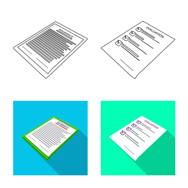 Isoliertes Objekt des Unternehmens und Werbeikone. Sammlung von Unternehmens- und Plakat-Vektor-Illustrationen. — Stockvektor