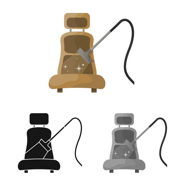 Ilustração vetorial de assento e logotipo do carro. Conjunto de assento e ícone de vetor mais limpo para estoque . —  Vetores de Stock