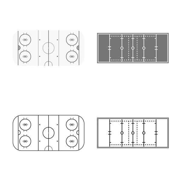 Objeto aislado de esquema e icono de construcción. Colección de esquema e icono de vector de la plaza de toros para stock . — Vector de stock