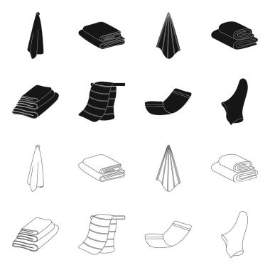 Yumuşak ve temiz sembolün izole nesnesi. Stok için yumuşak ve ev vektör simgesi koleksiyonu.