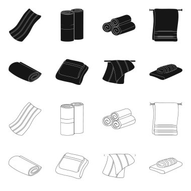 Yumuşak ve temiz sembolün izole nesnesi. Yumuşak ve ev stok vektör çizim koleksiyonu.