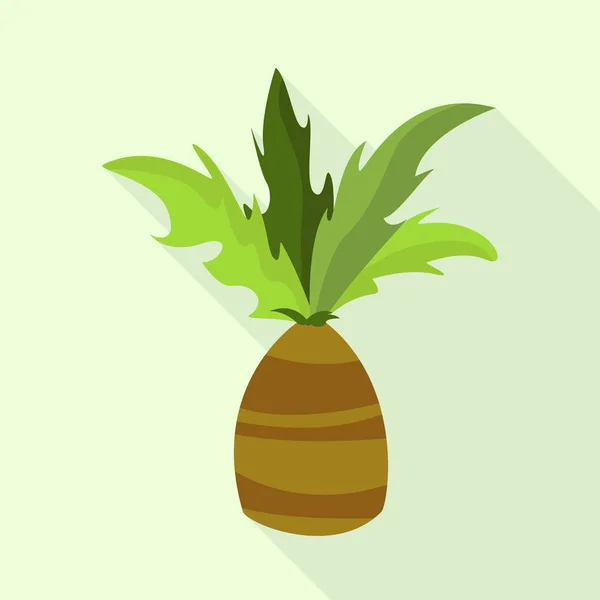 Objeto aislado de palma y símbolo verde. Colección de palma y vector exótico icono para stock . — Vector de stock
