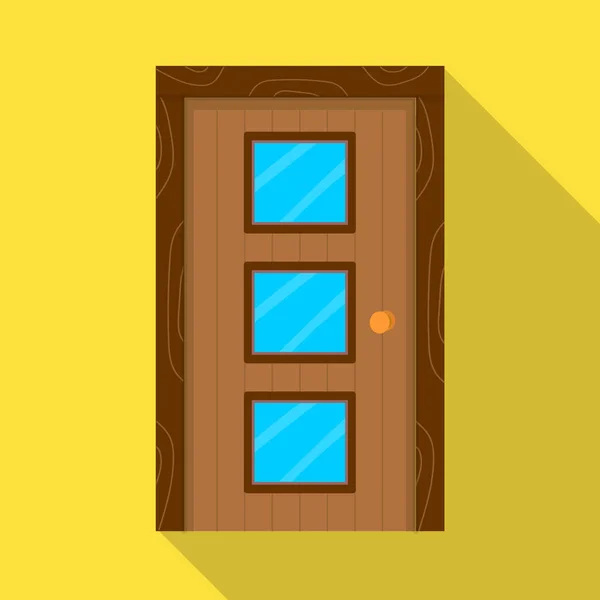 Objet isolé de porte et d'icône de porte. Collection de porte et d'entrée stock symbole pour le web . — Image vectorielle