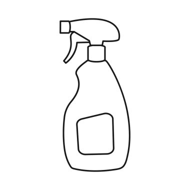 Deterjan ve şişe sembolünün vektör tasarımı. Ağ için deterjan ve sıvı stok sembolü web ögesi.