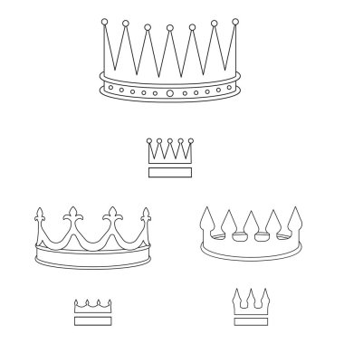 Kraliçe ve kraliyet sembolünün vektör tasarımı. Vezir ve VIP hisse senetleri web için.