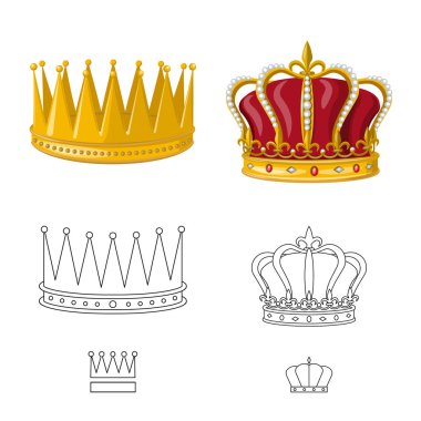 Ortaçağ yalıtılmış nesne ve asalet simgesi. Ortaçağ topluluğu ve monarşi hisse senedi vektör çizim.