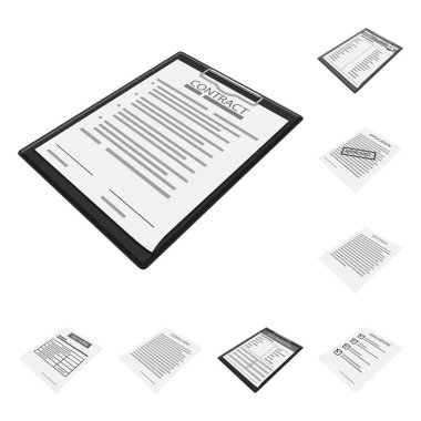 Parmak izi ve ofis logosunun vektör tasarımı. Baskı koleksiyonu ve web için hisse senedi sembolü.