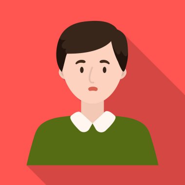 İzole edilmiş bir erkek ve genç sembolü. Erkek koleksiyonu ve sevimli hisse senedi vektörü çizimi.