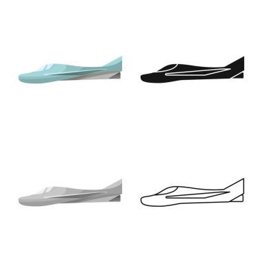 Uçak ve jet işaretinin vektör tasarımı. Uçak ve hava stoku vektör illüstrasyonunun koleksiyonu.