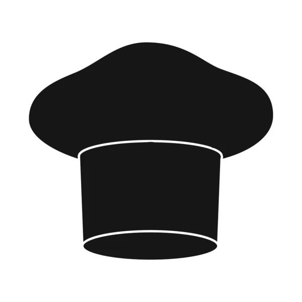 Ilustração vetorial do ícone de confeiteiro e chapéu. Conjunto de confeiteiro e ícone de vetor chef para estoque . — Vetor de Stock