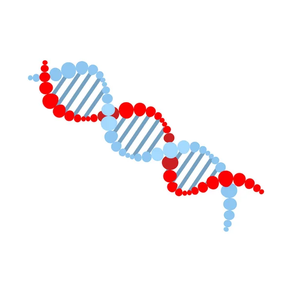 Isoliertes Objekt von dna und Molekül-Symbol. Web-Element der DNA und genetisches Vektorsymbol für Aktien. — Stockvektor