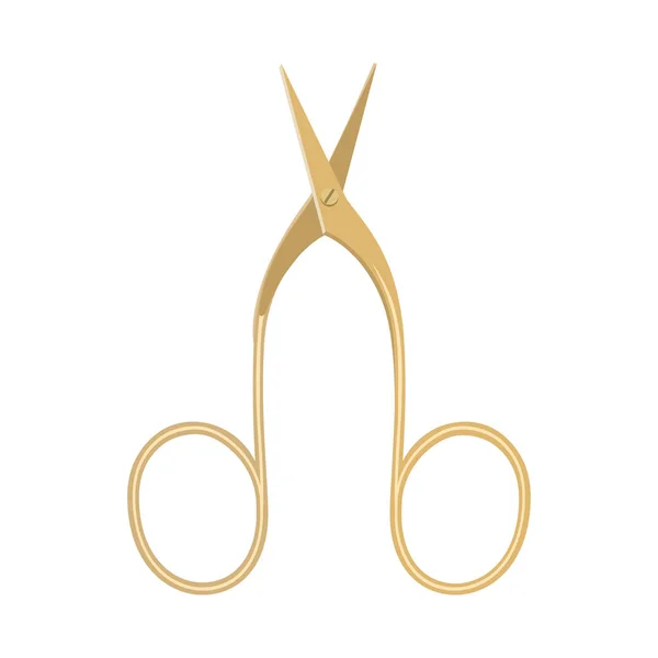 Ilustracja wektorowa nożyczek i symbolu narzędzia. Grafika nożyczek i symbolu pedicure stock do stron internetowych. — Wektor stockowy