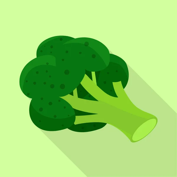 Brokoli ve beslenme logosu izole edilmiş. Brokoli ve bitki stok vektörü çizimi. — Stok Vektör