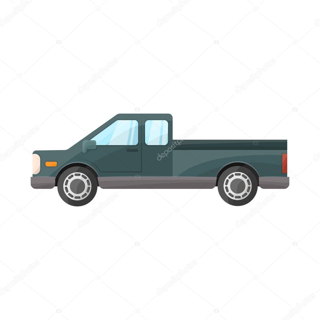Vector design of car and transportation sign. Web element of car and cabin stock symbol for web.
