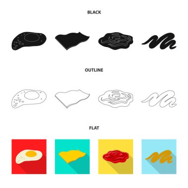 Burger ve sandviç logo vektör Illustration. Burger ve dilim hisse senedi simgesi için web topluluğu.