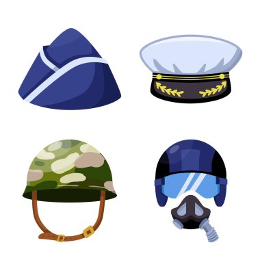 Ordu ve subay imzasının vektör çizimi. Stok için ordu ve asker vektör simgesi kümesi.