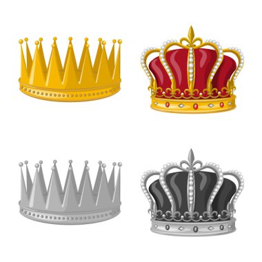 Vektör çizim Ortaçağ ve asalet logosu. Ortaçağ topluluğu ve monarşi hisse senedi vektör çizim.