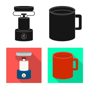 İzole edilmiş turizm ve gezi işaretleri. Stok için turizm tahsilatı ve dinlenme vektör simgesi.