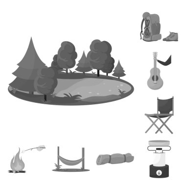 Eğlence ve park ikonu vektör illüstrasyonu. Ağ için bir dizi dinlenme ve gezinti sembolü.