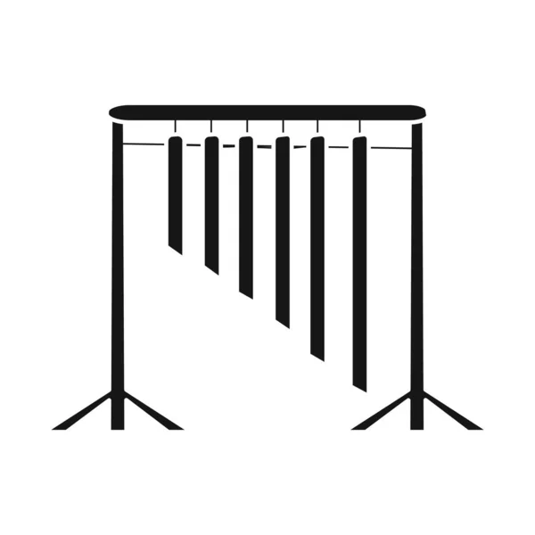 Isolerat föremål av musikaliska och vietnam symbol. Insamling av musikaliska och instrument stock symbol för webben. — Stock vektor