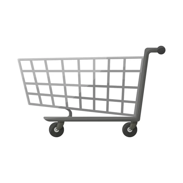 Isolated object of trolley and basket symbol. Web element of trolley and store vector icon for stock. — Stock Vector