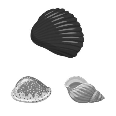 Akvaryum ve su sembolü vektör illüstrasyon. Web için akvaryum ve dekorasyon stok sembolü Koleksiyonu.