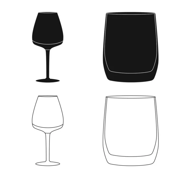 Vector ontwerp van vorm en viering pictogram. Set van vorm en volume van voorraad vectorillustratie. — Stockvector