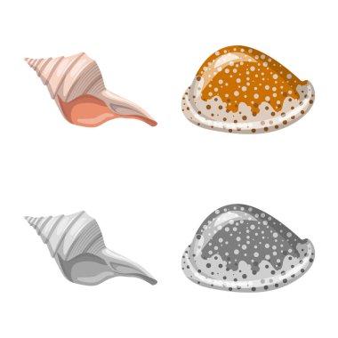 Hayvan ve dekorasyon logosu yalıtılmış nesne. Hayvan ve okyanus hisse senedi simgesi için web topluluğu.