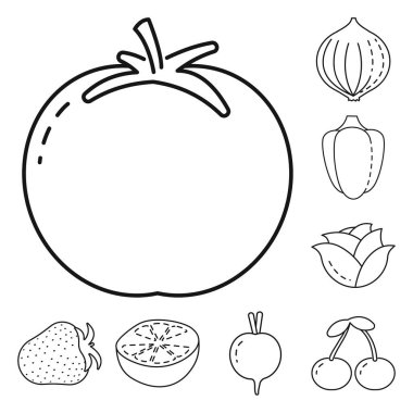 Sağlıklı ve olgun sembolün vektör tasarımı. Sağlıklı ve hasat edilmiş hisse senedi vektör çizimi.